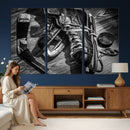 Old Pair of Mens Skates Wall Art Canvas, Men Skates Wall Art