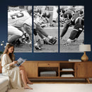 American Football Player Wall Art Canvas Print