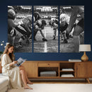 American Football Wall Art Canvas Print Framed Stadium Sport