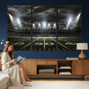 American Football Stadium Wall Art Canvas Print, Stadium