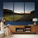 Oregon Ducks Football Team Print - Eugene Autzen Stadium
