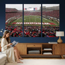 Wisconsin Badgers Team Print Canvas - Madison Camp Randall