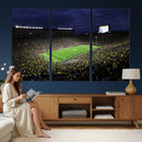 Michigan Wolverines Football Canvas Wall Decor, Football