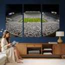 Beaver Stadium Night Game Triple Canvas Wall Art - Penn