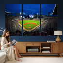 Truist Park Night Game Canvas Art - Atlanta Braves Stadium