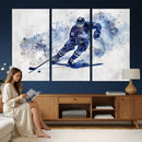 Hockey Player Wall Art Canvas Print - Sports-Inspired