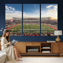 Framed Houston Cougars Football Team Print - Houston TDECU