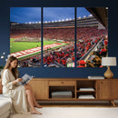 Wisconsin Badgers Football Team Print - Madison Camp Randall