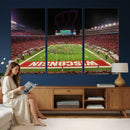 Wisconsin Badgers Football Team Print Canvas- Madison Camp