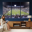 Brigham Young University Cougars Football Print Canvas -