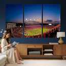 Wolfpack Football Team Wall Art Print - Raleigh