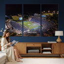 Duke University Blue Devils Football Print Canvas - Durham