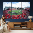 Cincinnati Bearcats Football Team Print - Nippert Stadium Wall Art Canvas Print
