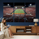 Boone Pickens Stadium Wall Art Oklahoma State Cowboys Print