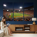 Clemson University Tigers Art Print, Football Team Print -