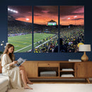 Eugene Autzen Stadium Canvas Wall Art Print – Sunset Over