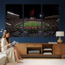 Framed Texas Tech Red Raiders Stadium Canvas, Texas Tech Red
