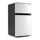 3.2 Cu.Ft Mini Fridge with Freezer Double Door Small Refrigerator with Adjustable Thermostat by LJGDeals