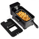 3.2-Qt Electric Deep Fryer with 1700W LED Touch Screen and Enamel Oil Tank by LJGDeals