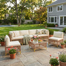 Axis 70.2" Boho Outdoor Sectional Set, 7-Piece