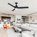 52" Cason Induatrial Downrod Mount Reversible Ceiling Fan with LED Lighting and Remote Control