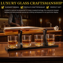 Baseball Bat Whiskey & Wine Decanter 4 Baseball Glasses (Standard Base)