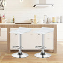 Set of 2 Adjustable PU Leather Backless Bar Stools by LJGDeals