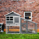 Wooden 56.5 Inch Length Rabbit Hutch with Pull out Tray and Ramp by LJGDeals