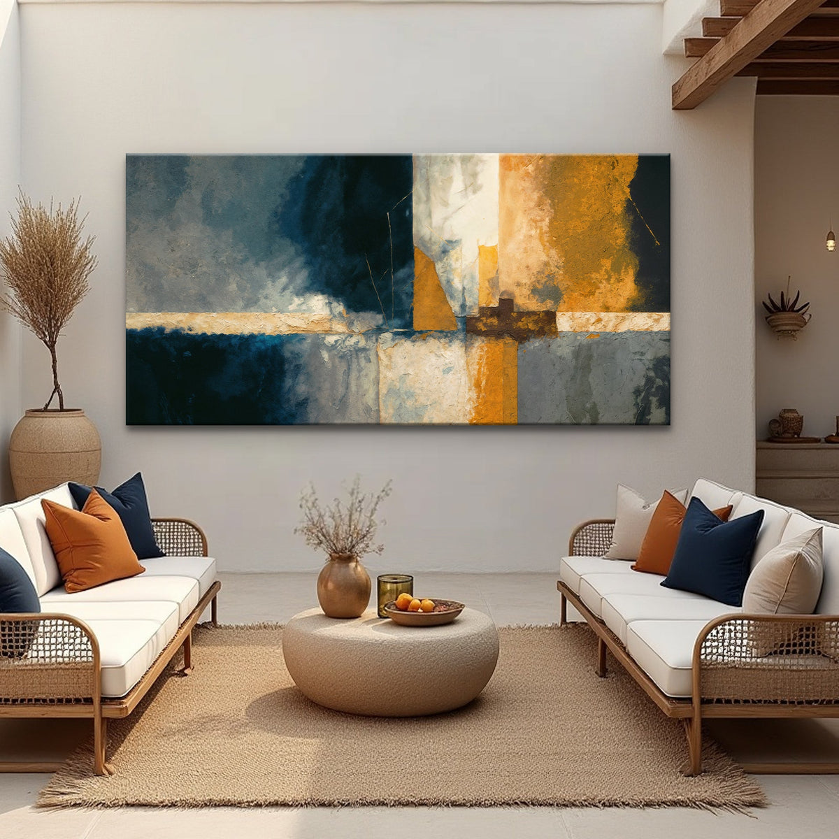 Abstract Geometric Lines Wall Art, photo 3 of 10