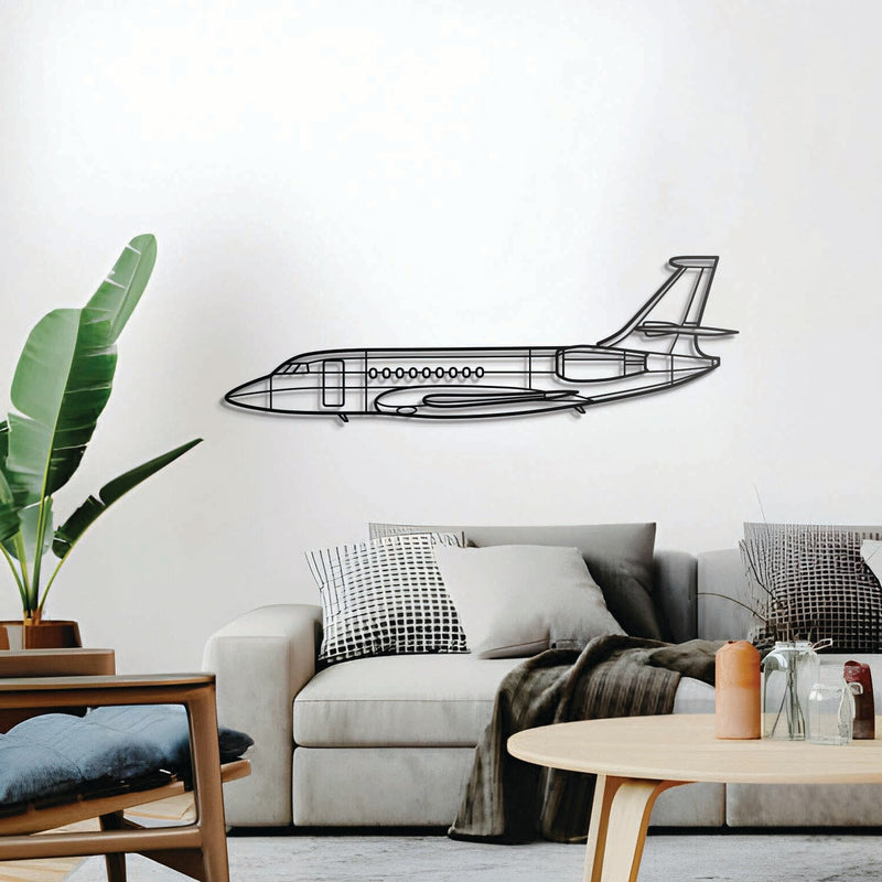 Falcon 2000 Metal Aircraft Wall Art - NCP0426