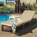 Outdoor Rattan Adjustable Cushioned Chaise by LJGDeals