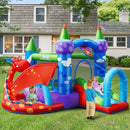 Kids Inflatable Bounce House Dragon Jumping Slide Bouncer Castle with 740W Blower by LJGDeals