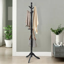 Entryway Height Adjustable Coat Stand with 9 Hooks by LJGDeals
