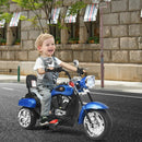 6V Powered Toddler 3-Wheel Motorbike Ride On Toy with Horn and Headlight-Black and White by LJGDeals