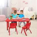 Kids Plastic Rectangular Learn and Play Table by LJGDeals
