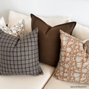 Paloma Handwoven Pillow Cover | Brown by Apartment No.3