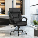 Massage Executive Office Chair with 6 Vibrating Points-Black by LJGDeals