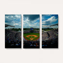 3-Panel Kauffman Stadium Wall Art Print | Large Kansas City