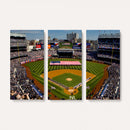 Yankee Stadium New York Wall Art Print | 3-Panel Canvas