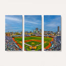 Wrigley Field Chicago Cubs Panoramic Canvas Print –