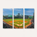 Wrigley Field Chicago Cubs Panoramic Canvas Print –