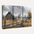 Rustic Autumn Farmhouse Wall Art Canvas Print – Serene