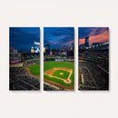 Target Field Wall Art Canvas Print – Baseball Stadium Scene,