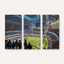 Chicago Dome Stadium Wall Art Canvas Print – Framed Modern