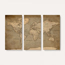 World Map Canvas Print – Framed Travel Map Wall Art for