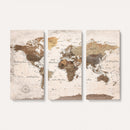 World Map Canvas Print – Framed Travel Map Wall Art for