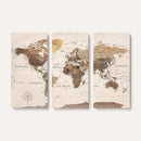 World Map Canvas Print – Framed Detailed Map of the World