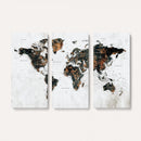Large World Map Canvas Print – Framed Travel Map Wall Art