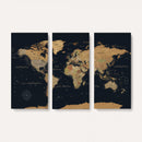 Framed Large World Map Wall Art Canvas Print – Stunning