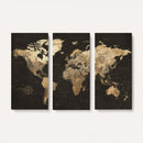 Framed World Map with Pin Canvas Print – Detailed World Map